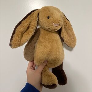 Jellycat Bashful Patchwork Brown Bunny NWT VHTF